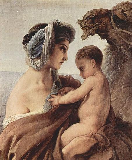 Francesco Hayez Zusammentreffen von Jakob und Esau oil painting image
